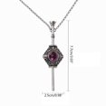 thumbnail image 3 of Gothic Magic Witch Necklace Women Men Vintage Blood Pack Removable Witch Wand Pendant Neckchain Cosplay Jewelry Gift, 3 of 8