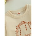 thumbnail image 5 of TSEXIEFOOFU Christmas Toddler Baby Rompers Cane/ Snowman/ Letters Print Casual Long Sleeve Jumpsuit for Newborn Girl Boy, 5 of 8