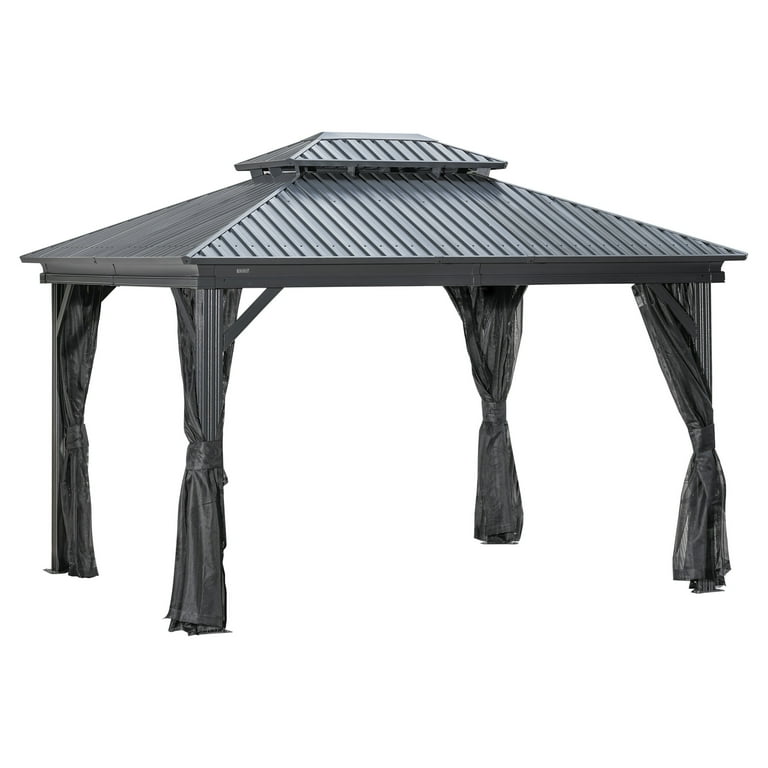 Sojag Kiana Double Roof Aluminum Frame Gazebo With PVC
