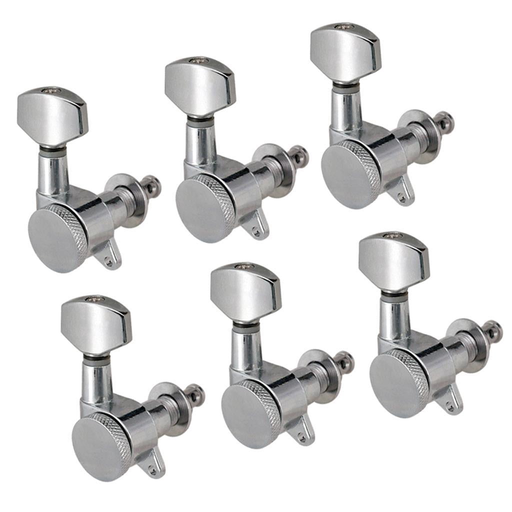 LeeQinersw Pack of 6 Closed Guitar Tuning Pegs Keys Machine Head Tuner for Electric Guitars
