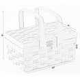 thumbnail image 6 of Small Woodchip Picnic Basket with Cover and Folding Handles, 6 of 6