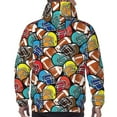 thumbnail image 3 of Bingfone American Football Men's Drawstring Hoodie Long Sleeve Pocket Sweatshirts-4X-Large, 3 of 6