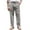 Grey, variant on Men's Linen Pants Lightweight Casual Pants Elastic Waist Drawstring Yoga Beach Pants with Pockets
