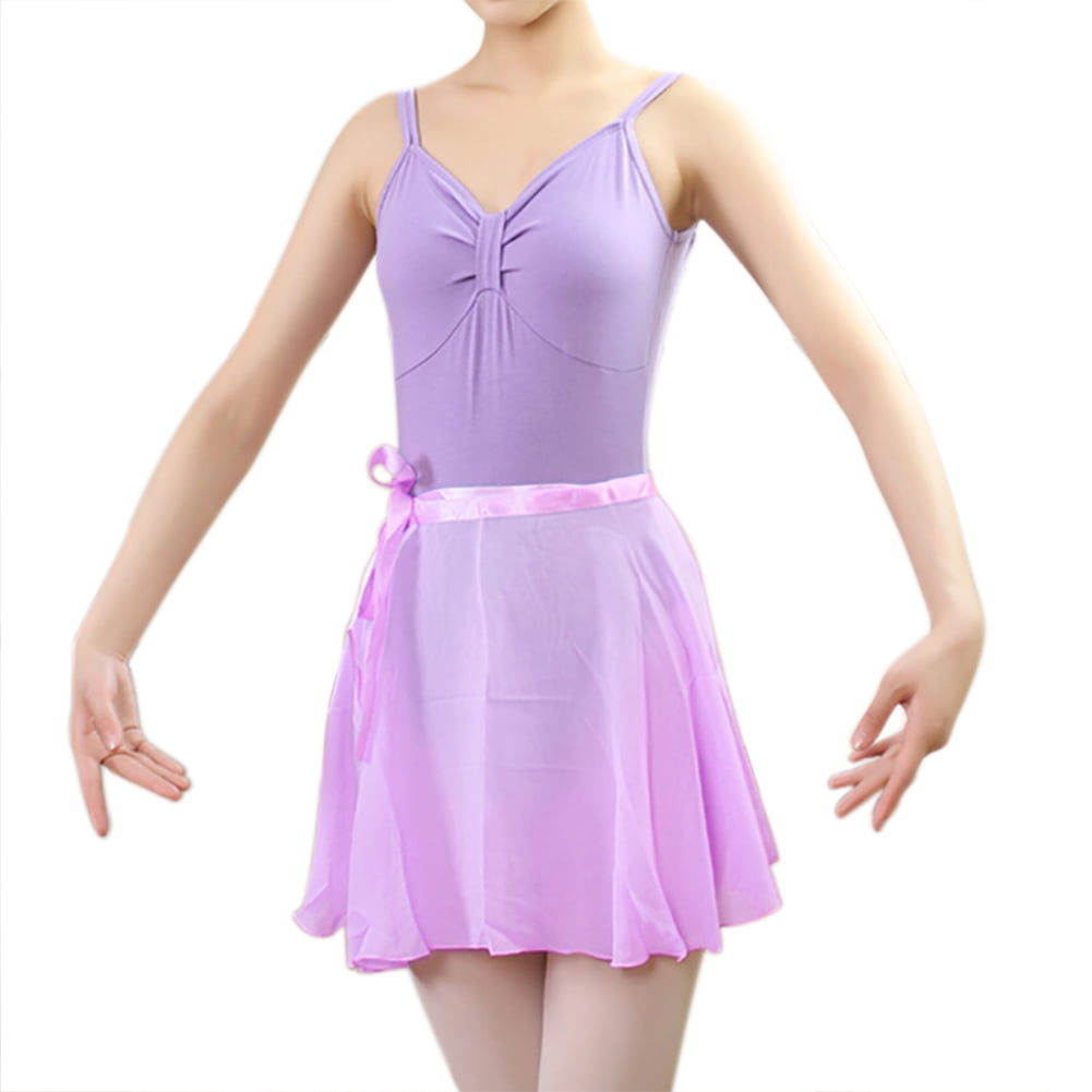GOGO TEAM Child /& Adult Sheer Wrap Skirt Ballet Skirt Ballet Dance Dancewear-Red-CHILD