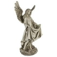 thumbnail image 3 of Northlight 23.25" Standing Religious Angel Outdoor Patio Garden Bird Bath or Feeder Statue - Ivory, 3 of 5