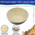 thumbnail image 7 of 9 Inch Round Bread Banneton Proofing Basket Set of 2 – Bread Baking Kit Sourdough Proofing Basket for Artisanal Bread – Bread Making Tools For Professional & Home Bakers (9 inch round- 2 pack), 7 of 7