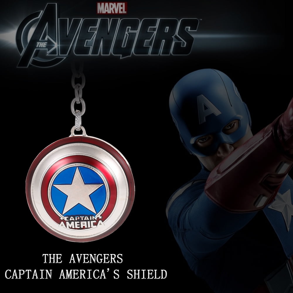 Marvel Avengers Captain America Shield Alloy Key Chains Keychain Keyfob Keyring 