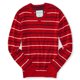 thumbnail image 1 of Aeropostale Mens Stripe A87 suéter de punto, rojo, mediano Aeropostale Tejer, 1 of 2