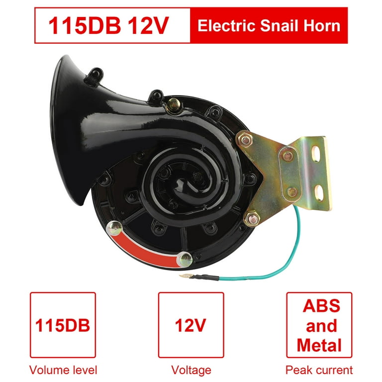 105dB Super Loud Electric Snail Horn Air Horn Raging Sound 12V/24V  Waterproof Autohupe Car Horn For Motorbike Truck Boat Vehicle