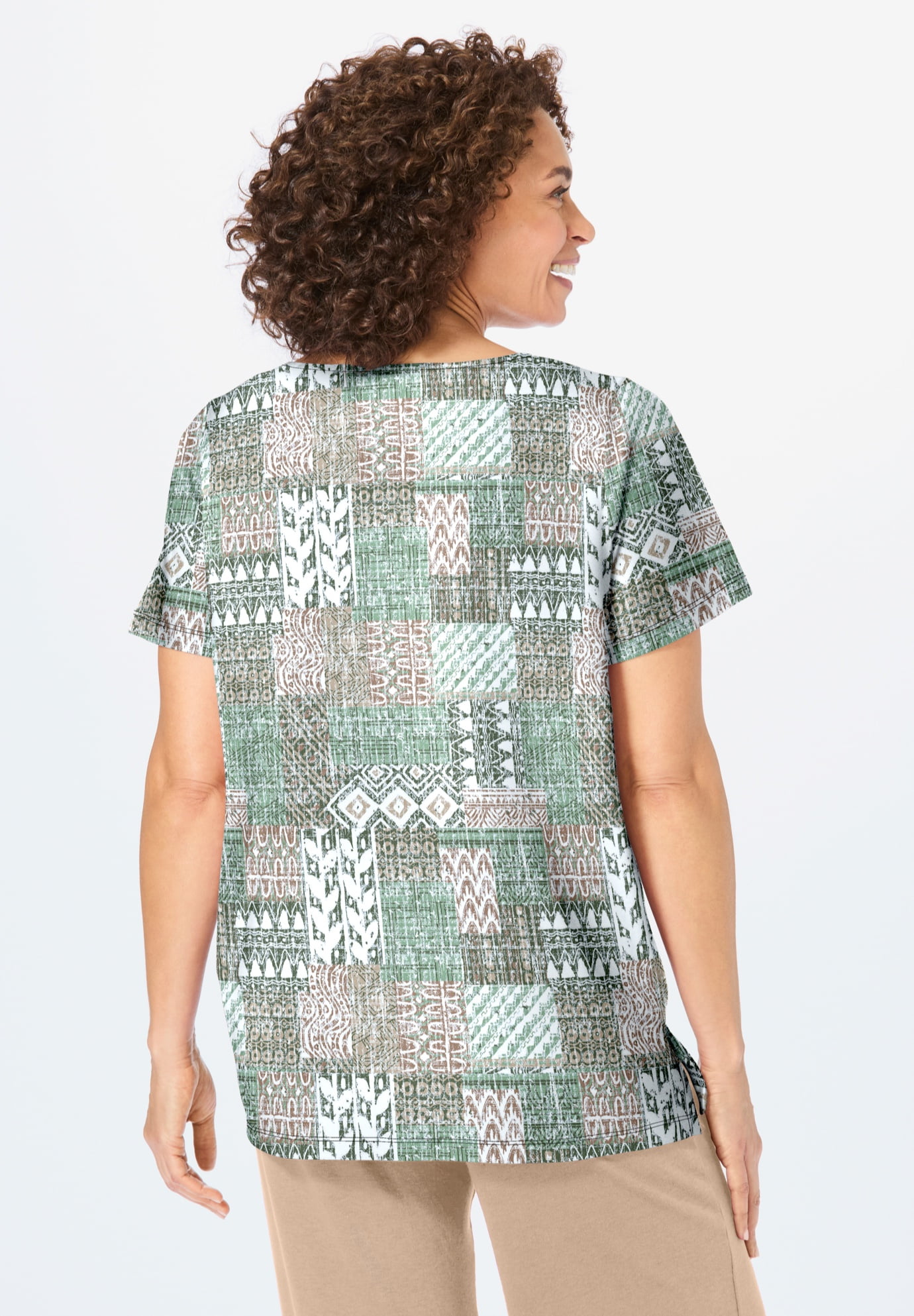Plus Size 7-Day Notch-Neck Tunic - image 2
