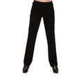thumbnail image 5 of Comfortable Mid-Rise 100% Premium Cotton Black Women's Straight Leg Pants - Sizes S-2XL - Miracles Manifester, 5 of 6