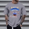 thumbnail image 1 of Tops para hombre, blusas y camisas de cuello redondo y manga corta para hombre, tops casuales de cuello redondo y manga corta con estampados especiales para hombre., 1 of 5