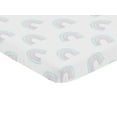 thumbnail image 2 of Pastel Rainbow Mini Fitted Crib Sheet by Sweet Jojo Designs, 2 of 5