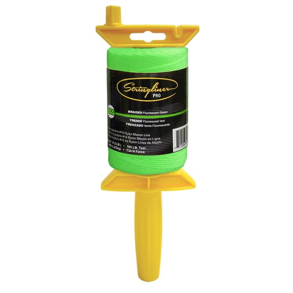 Stringliner 25468 Braided Line, Fluorescent Green, 500'