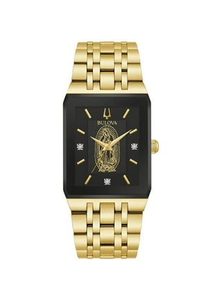 Bulova men's 40mm modern diamond accent top ip stainless steel watch