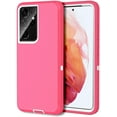 thumbnail image 5 of Entronix Heavy Duty Case for Galaxy S21 Ultra Shockproof Triple Layer Rugged Case, Pink, 5 of 6