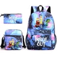 thumbnail image 3 of Mochilas Disney Inside Out 2 2024 Mochilas de dibujos animados de anime para niños y niñas Mochilas 3 de Inside Out Mochilas para estudiantes, 3 of 5