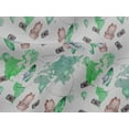 thumbnail image 4 of oneOone Viscose Jersey Mint Green Fabric Hot Air Balloon|Bag & Camera Travel Sewing Material Print Fabric By The Yard 60 Inch Wide, 4 of 5