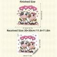 thumbnail image 3 of SLYNSHome Valentine's Day Window Clings Stickers Decorations Couple Cow Valentine's Window Decals - 11.8 inch - Double Side - for Home Hotel Wedding Propose Ornament, 3 of 7