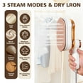 thumbnail image 5 of Uiz Merueh Home Steamer for Clothes Travel Steamer & Iron 2-in1, Handheld Clothes Steamer-20s Heat-up, 180° Rotatable Handle, 1050W Portable Garment Steamer, 5 of 8