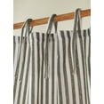 thumbnail image 5 of The Art Box Gauze Linen Striped Curtain Tie Top Green Window Curtain Panel Pack of 2 Curtain Set, 52" x 18", 5 of 8