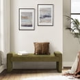 thumbnail image 7 of Tina's Home 58'' Upholstered Bench Chenille Boucle Modern Accent Bench End of Bedroom Entryway Moss, 7 of 7