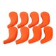 thumbnail image 2 of Cubiertas universales de hierro para golf, TPE, antideslizante, para la cabeza del club, protector, accesorios para deportes al aire libre, 8 piezas naranja Macarena Cubierta de la cabeza de los hierros de golf, 2 of 8
