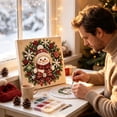 thumbnail image 6 of Guodhu Classic Christmas snowman wreath theme with multiple festive design options for versatile holiday decorating(1), 6 of 8