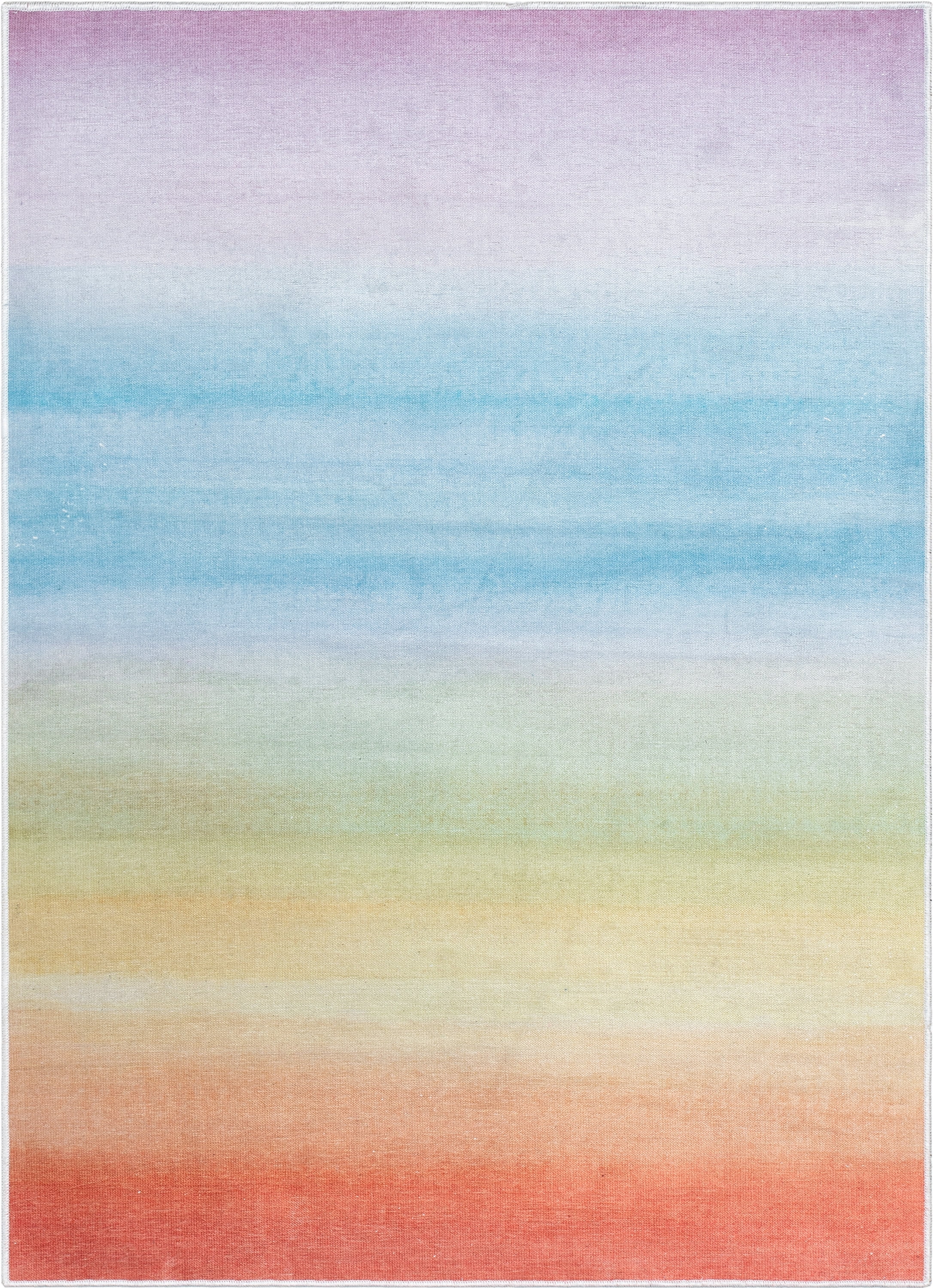 Well Woven Kids Rugs Sunrise Modern Multi Color Flat Pile Easy to Clean 9'10" x 13' Area Rug for Living Room Dining Room Bedroom and Kitchen