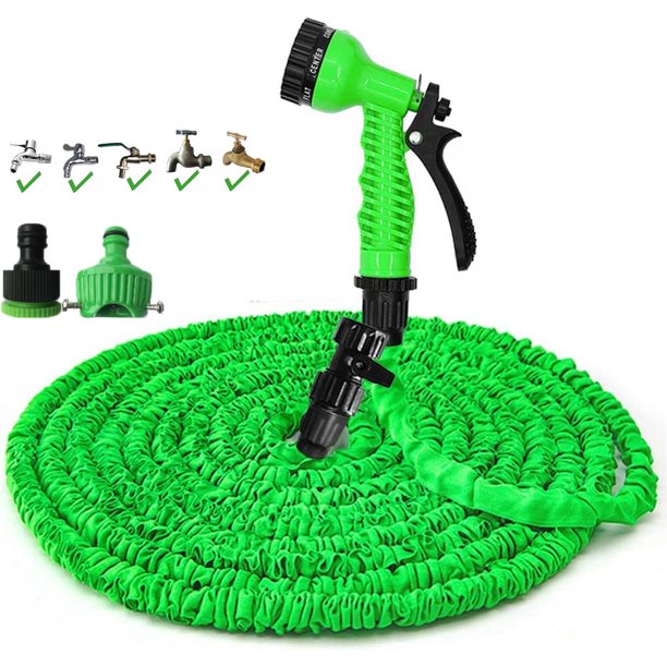 50ft Garden Hose Water Pipe, Garden Tools Durable Water Hose with 7