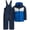 Dark Navy, variant on iXtreme Boys Snowsuit Set - 2 Piece Insulated Ski Jacket and Overall Snow Bibs for Boys (12M-7)