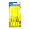 BAZIC Neon Yellow Highlighter Chisel Tip Unscented Marker (5/Pack), 1-Pack
