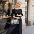 thumbnail image 5 of FORMRS Women Crossbody Purse with Chain Strap Vegan Leather Shoulder Handbag, Floral Seaside, 5 of 7