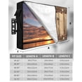 thumbnail image 7 of Outdoor TV Cover 48 to 50 Inch Weatherproof, Rustic Farmhouse Waterproof TV Screen Protector for Outside Decor with Zipper and Pocket 48"L x 30"H , Wood Texture Barn Star Brown, 7 of 7