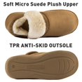 thumbnail image 4 of VONMAY Men's Suede Slipper Booties Memory Foam Slip Ons Anti-Skid Boots Indoor Outdoor, 4 of 7