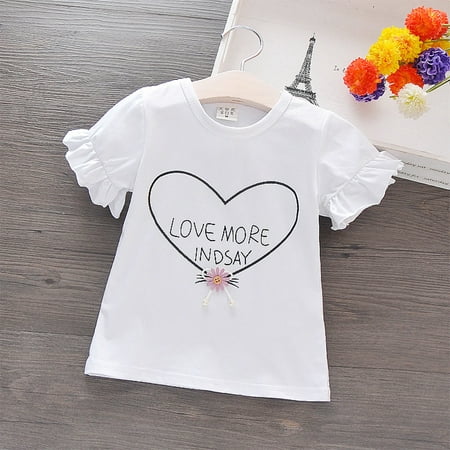 

THE WILD Baby Half Sleeve Round Collar Color Letter T-shirt Short Sleeve Jacket