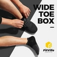 thumbnail image 2 of FitVille Mens Wide Running Shoes Lightweight Breathable Athletic Sneakers (Black, 15 Wide), 2 of 7