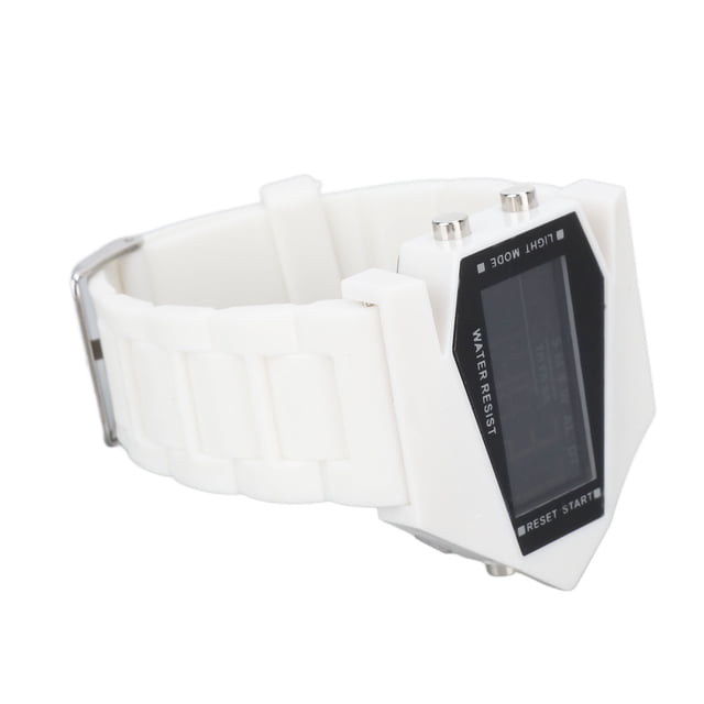 RelOJ Electrónico Deportivo Dirigió para Niños, Estilo Avión, Resistente al Agua, Indicador de Fecha, Función de Aarma, Luces Lideró de Colores para la Noche, Regalo Perfecto