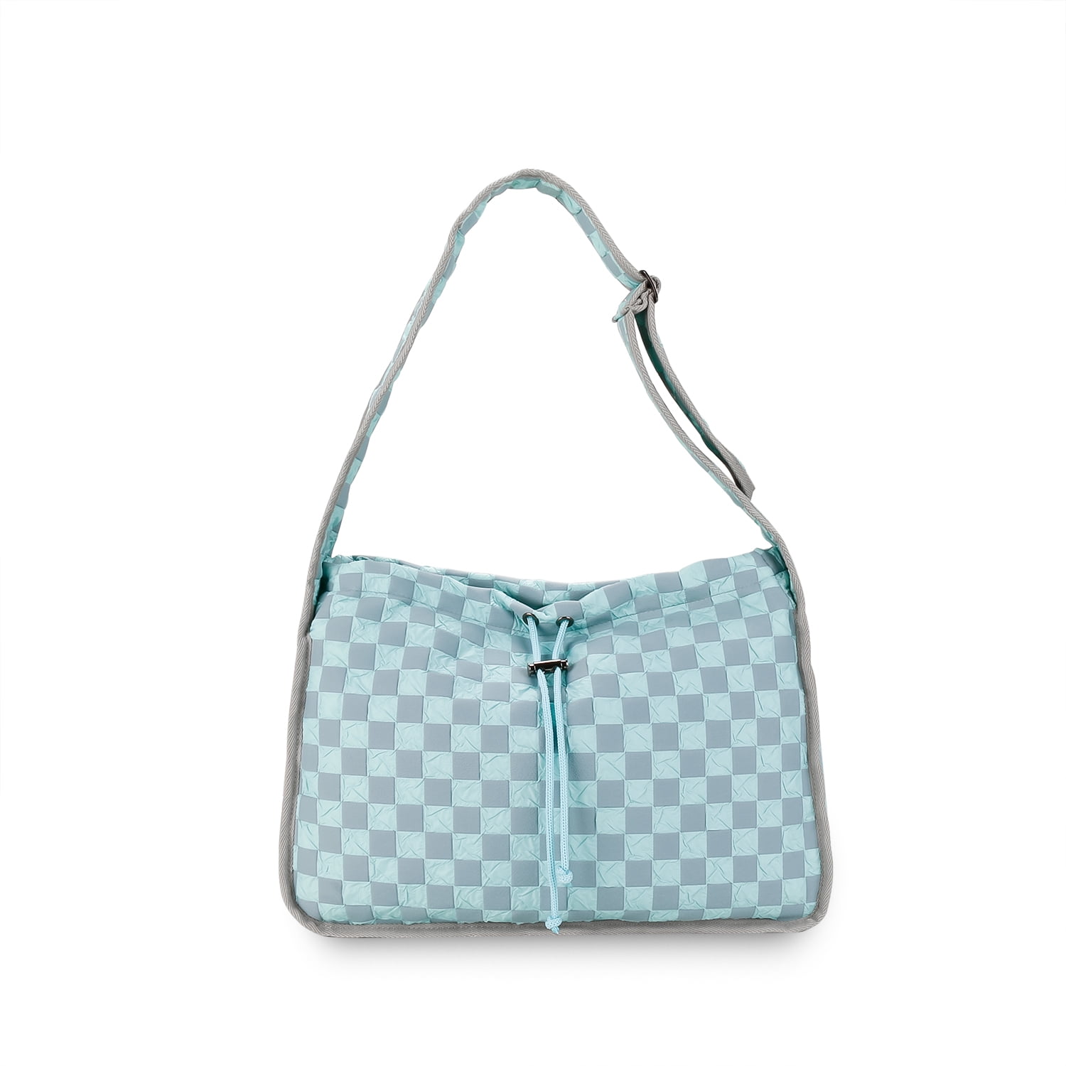 Single shoulder handheld mummy bag waterproof nylon diaper bag mother and baby travel plaid large capacity mummy bag