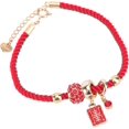 thumbnail image 1 of HUGFEGWE 2 Pcs Red String Bracelet Red Wristlet Lucky Rope Strap Rhinestone Pendant Red Rope Pendant Rope Thread U2536-4346, 1 of 9