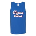 thumbnail image 2 of Wild Bobby Jesus Vibes Inspirational/Christian Men Graphic Tank Top, Royal, Large, 2 of 6