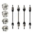 thumbnail image 1 of Kugel Front Rear CV Axle Drive Shaft and Complete Wheel Hub Bearing Assembly Kit (8Pc) for Car Subaru Legacy - Left Right Side (Driver Passenger) KN7-100495, 1 of 11