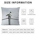 thumbnail image 5 of GOSMITH Throw Pillow Cover - Bird Magpie Lark Animal White Black Plumage, 5 of 5