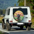 thumbnail image 2 of Yuyamidu Dog Spare Tire Covers for RV Trailers Wheel Protectors Tulip Tyre Covers Weatherproof and Dustproof Wheel Covers Easter Car Accessory, 2 of 5