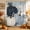 Grey Navy Blue, variant on Navy Blue Fall Shower Curtain, Waterproof Shower Curtains for Bathroom, Thanksgiving Harvest Botanical Pumpkin Vintage Washable Fabric Bathtub Curtain Set Bath Decor with 12 Hooks Long 72"x84"