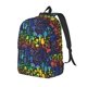 thumbnail image 1 of Easygdp Magical Mushrooms and Flowers Mochila de Lona Resistente para Laptop, Compatible con Laptops de 15 a 17 pulgadas, Ideal para Escuela, Trabajo y Viajes-Small, 1 of 5