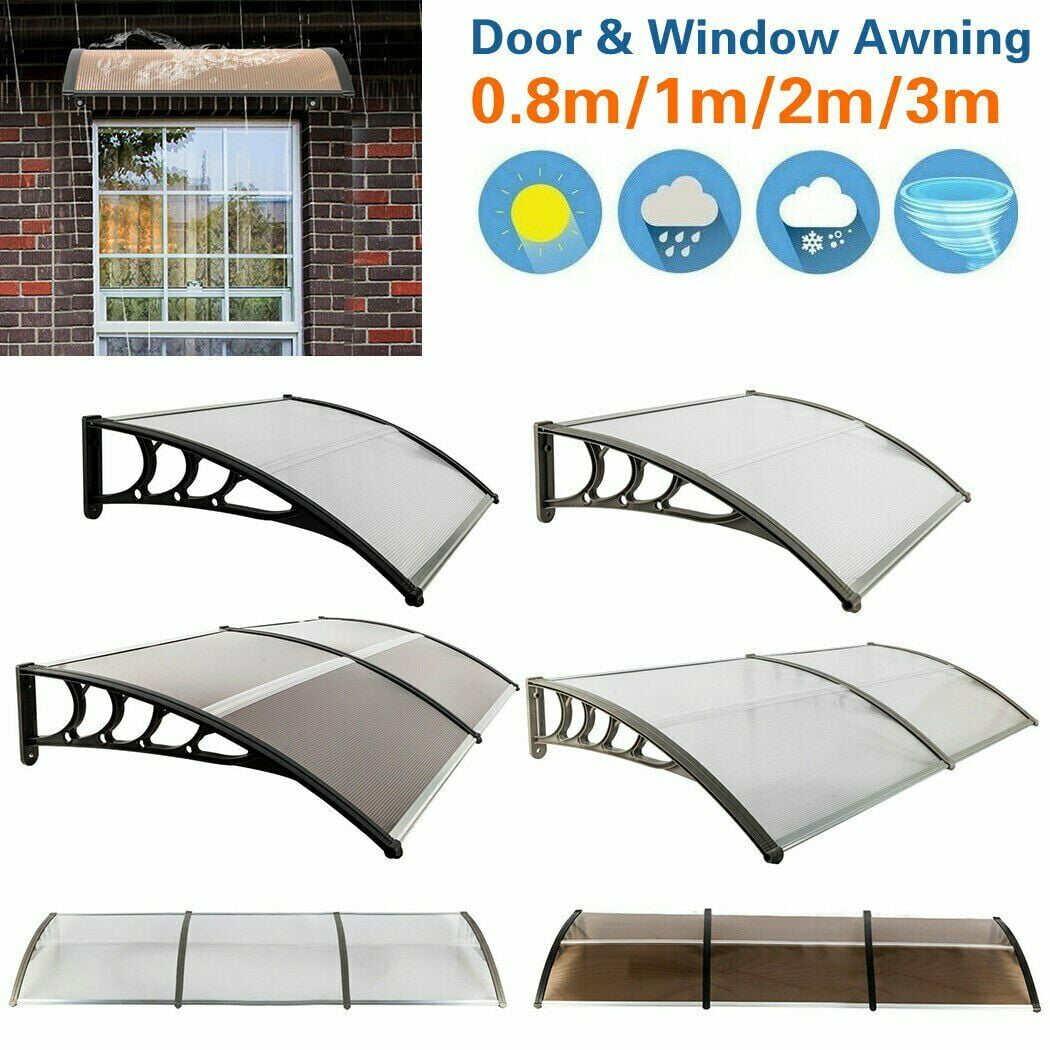 40X40" 1M*1M Door Canopy Outdoor Porch Patio Window Rain Awning Shelter Shade 