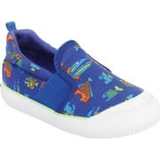 Infant Boys' Stride Rite SR Walker Slip On Sneaker Blue/Lime Canvas 6.5 M
