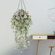 thumbnail image 5 of Planta Colgante Violeta Artificial, Guirnalda Decorativa, Flores de Seda Falsas con Cesta de Ratán, 76 x 25 cm para Decoración de Pared y Techo, 5 of 5