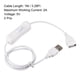 thumbnail image 3 of Cable USB Uxcell con interruptor ON/OFF, USB macho a hembra, extensión de 1M, blanco, para lámpara de escritorio LED, tira LED, 2 piezas, 3 of 5